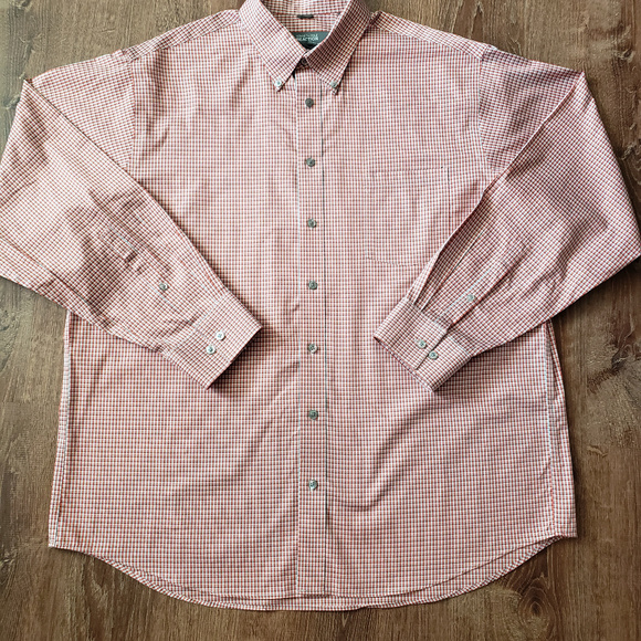 Other - KENNETH COLE Long Sleeve Shirt Orange/grey XL